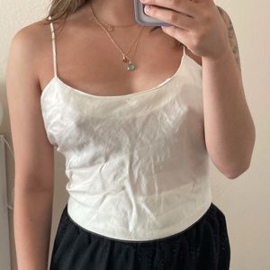 Vintage Victoria secret 100% silk slip top